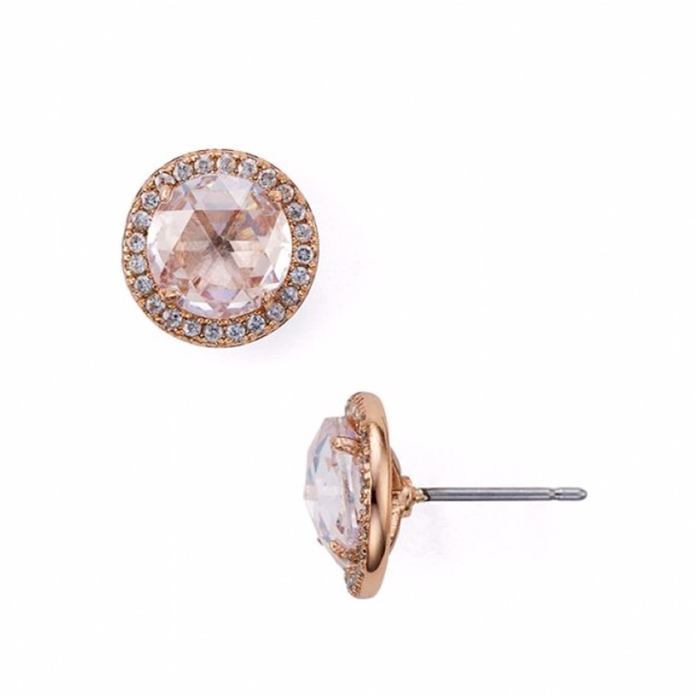 KATE SPADE • Bright Idea Halo Earrings • Rose Gold - Picture 2 of 3